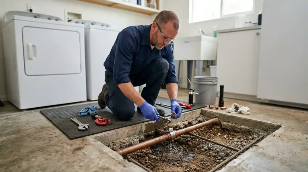 Slab leak repair San Diego CA by experienced plumbing professionals