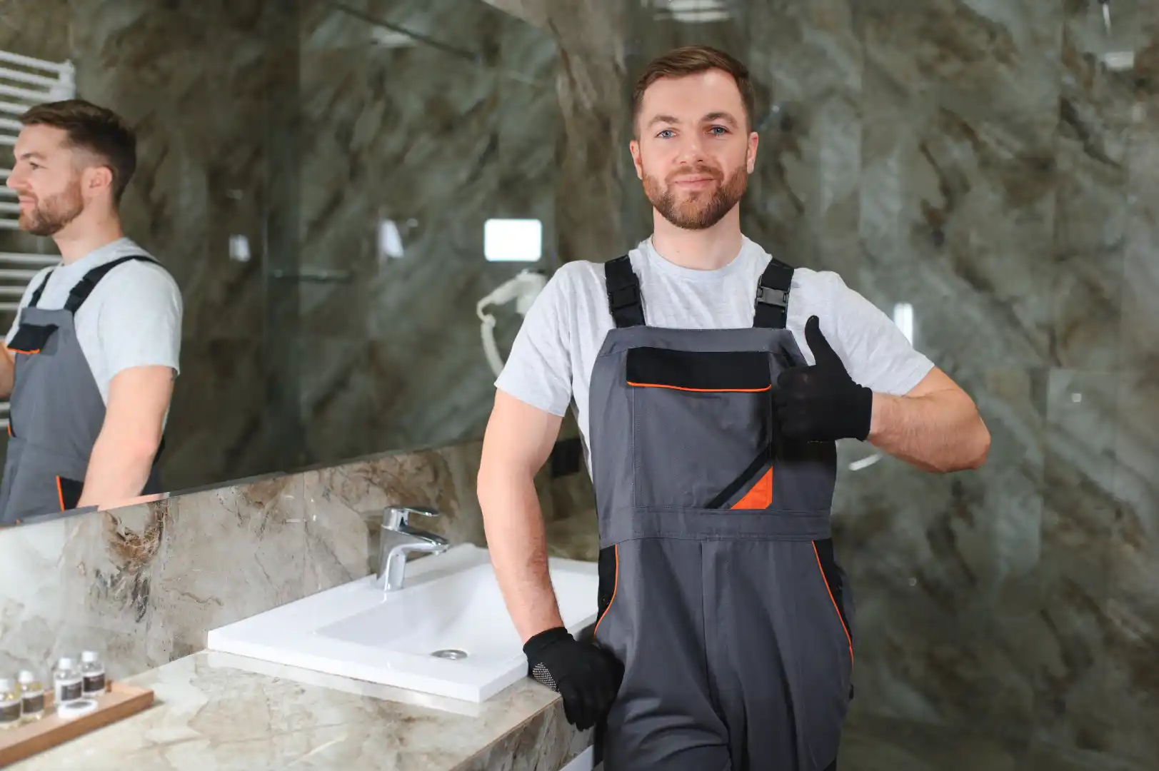 Local plumber in San Diego CA working on home plumbing system
